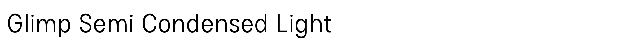 Glimp Semi Condensed Light image